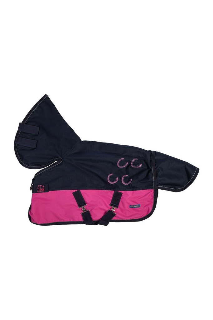 Couverture imperméable -Funny  - Fuchia/marine