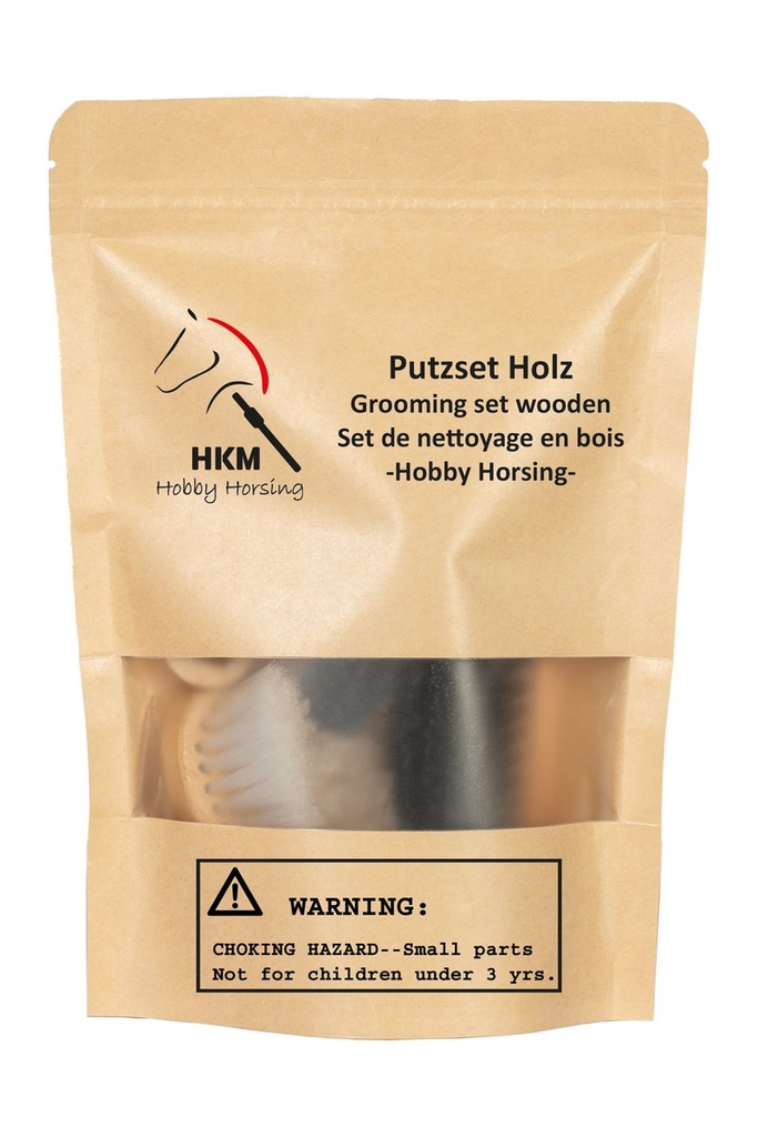Set de pansage en bois -Hobby  - Naturel (2)