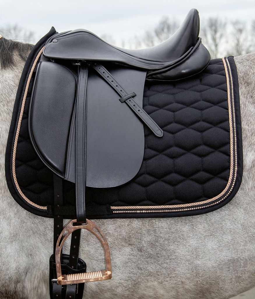 Tapis -Rosegold Glamour- Style - Noir/or rose (3)