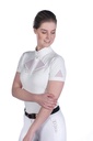 Polo de concours HKM Kayla, détail de la patte de boutonnage
