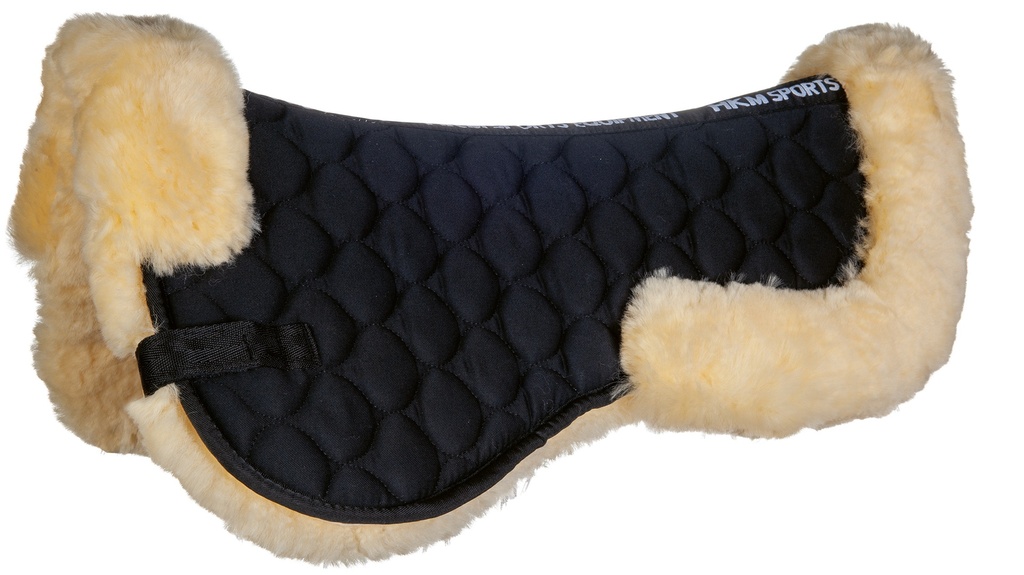 Amortisseur mouton véritable HKM, vue de dessus