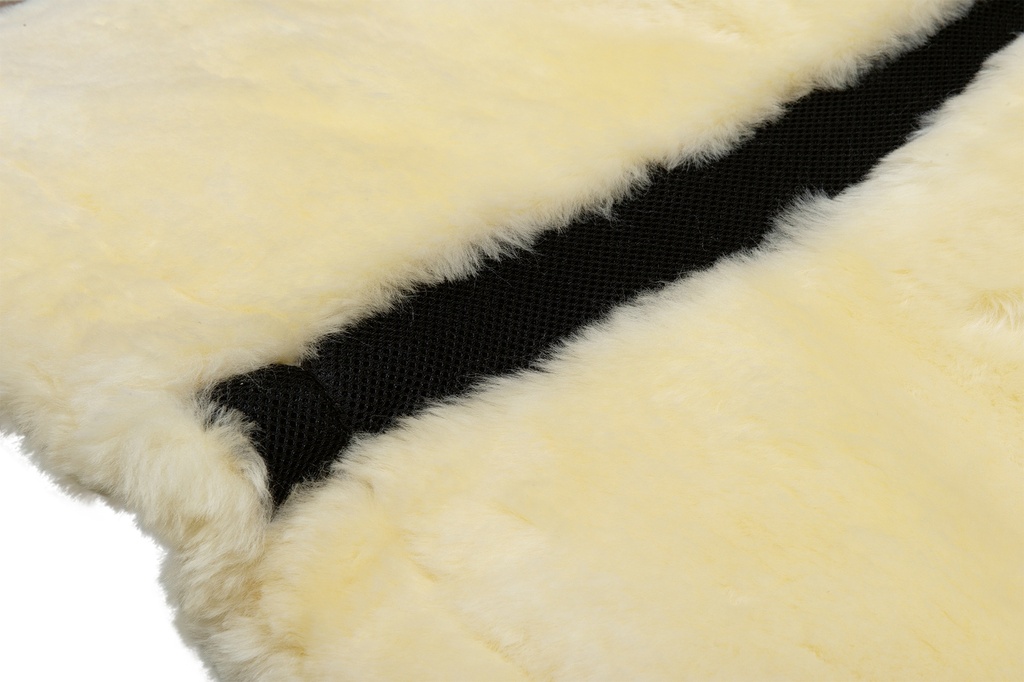 Amortisseur mouton véritable HKM Style, détail du canal central