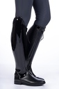 Bottes HKM Lynette longue normal, détail du cuir verni