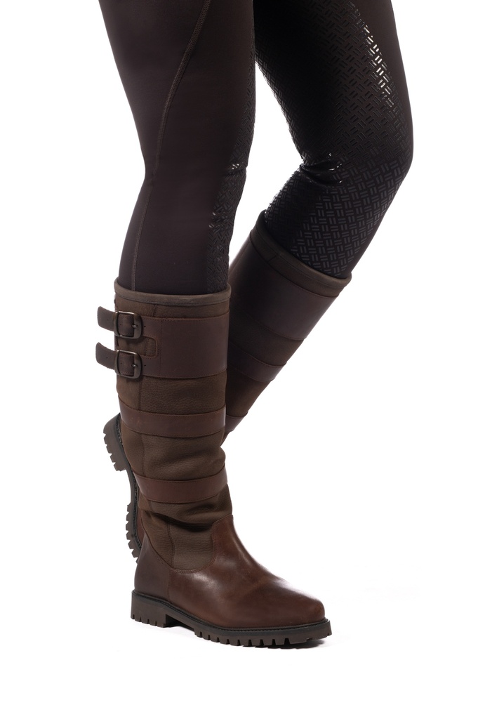 Bottes fashion HKM Belmond II, détail du réglage de circonférence