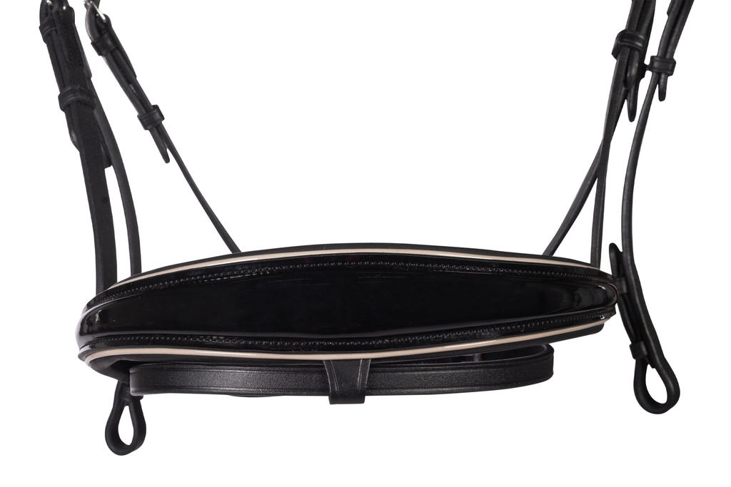 Bridon HKM Limone Elegant, détail du bandeau à cristaux