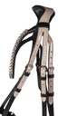 Bridon HKM Limone Elegant porté sur la tête du cheval