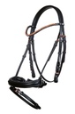 Bridon sans mors HKM Rosegold Glamour, vue de profil