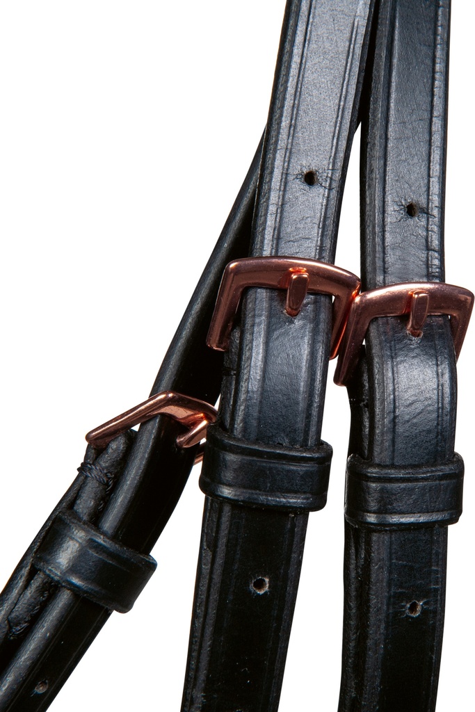 Bridon HKM Rosegold Glamour porté sur la tête du cheval