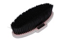 Brosse douce HKM Soft, détail des poils synthétiques
