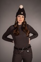 Ceinture en cuir HKM Arezzo, détail du gaufrage et du rivet