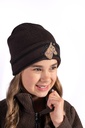 Casquette HKM Kids Mia, détail de l'application tête de cheval