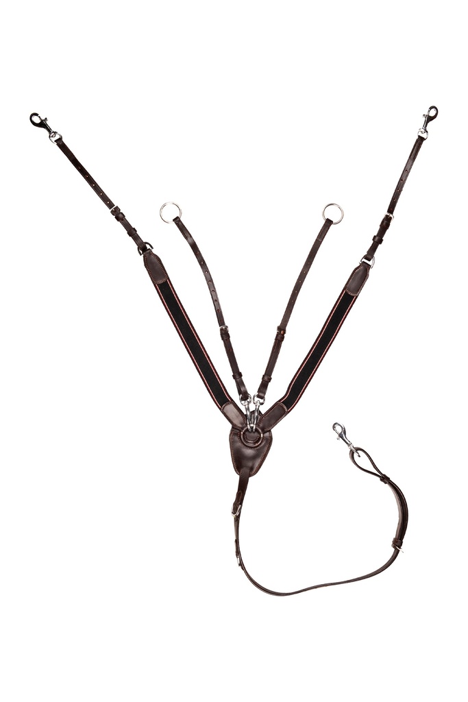 Collier de chasse HKM élastique large, vue d'ensemble
