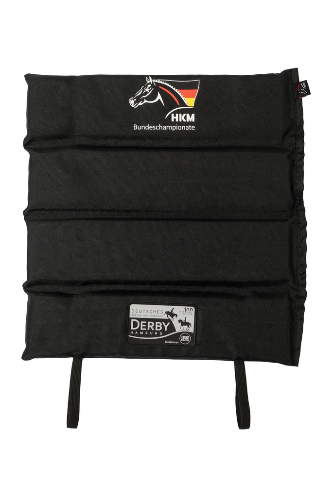 Coussin d'assise de compétition HKM, plié pour le transport
