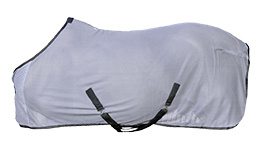 Couverture anti-mouches HKM Santos, vue de profil sur le cheval