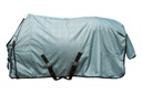 Couverture d'extérieur HKM High Comfort Style doublure lisse, vue de profil sur le cheval