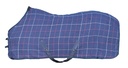Couverture de boxe HKM Waffeloptik, vue de profil sur le cheval