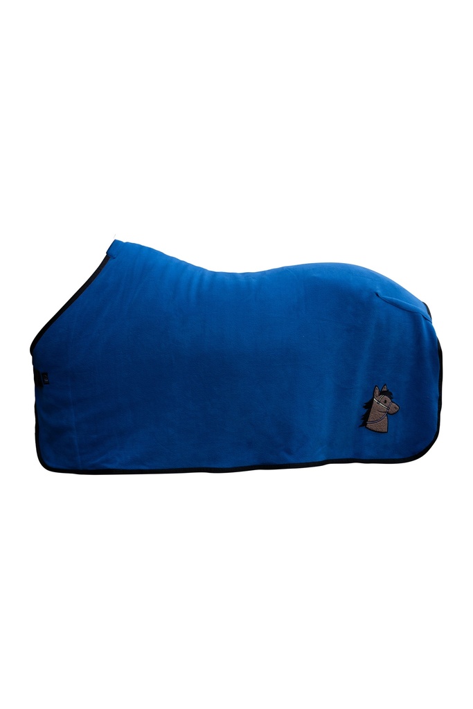 Couverture séchante HKM Mia pour shettys, vue de profil sur le poney