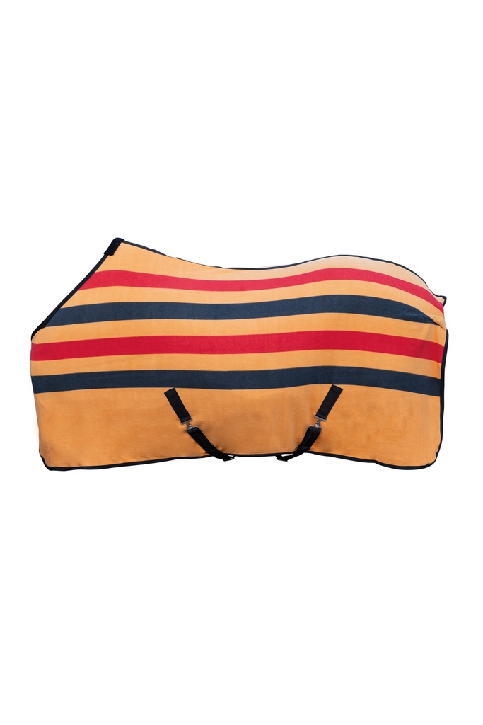 Couverture séchante HKM Professional Premium, vue de profil sur le cheval