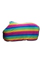 Couverture séchante HKM Rainbow pour shettys, vue de profil sur le poney