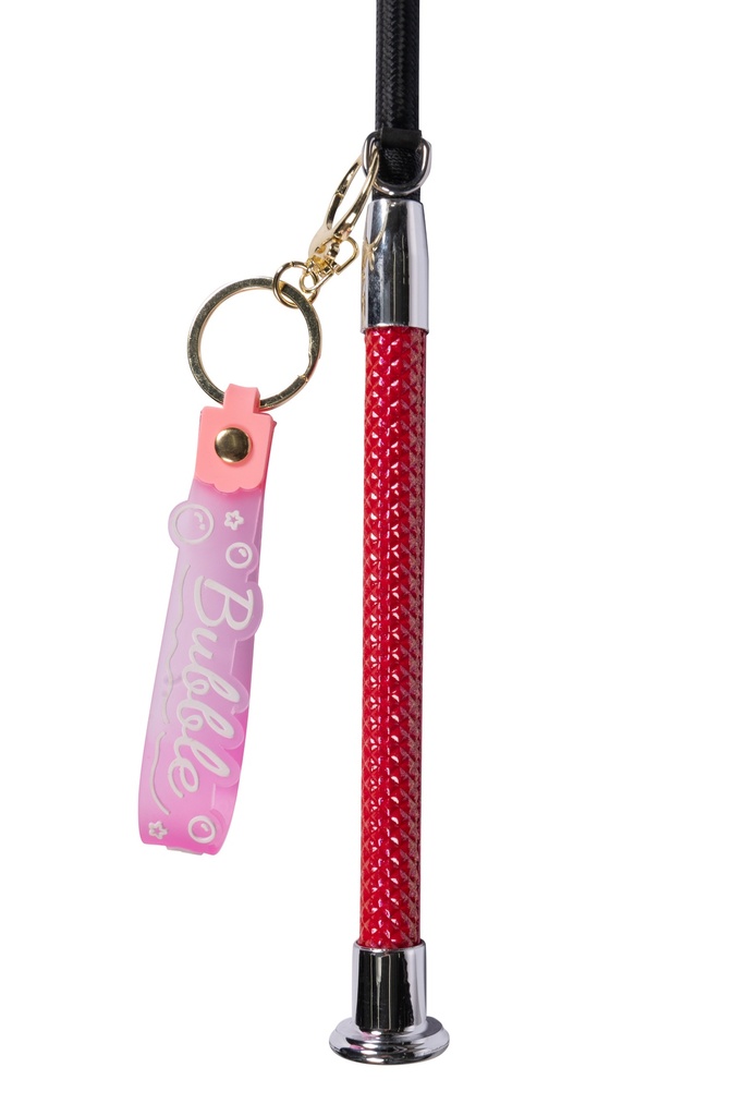 Cravache HKM Kids Starlight, détail du porte-clés amovible