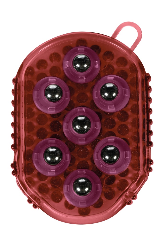 Gant de massage HKM Flip, en utilisation sur le cheval