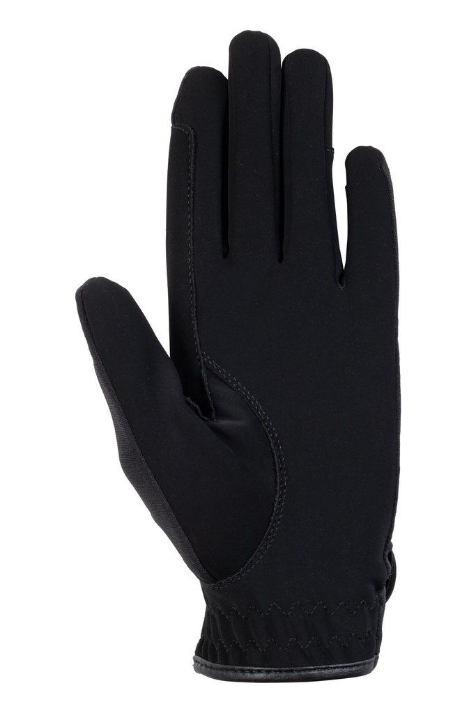 Gants HKM Ruby, détail du renforcement de rênes