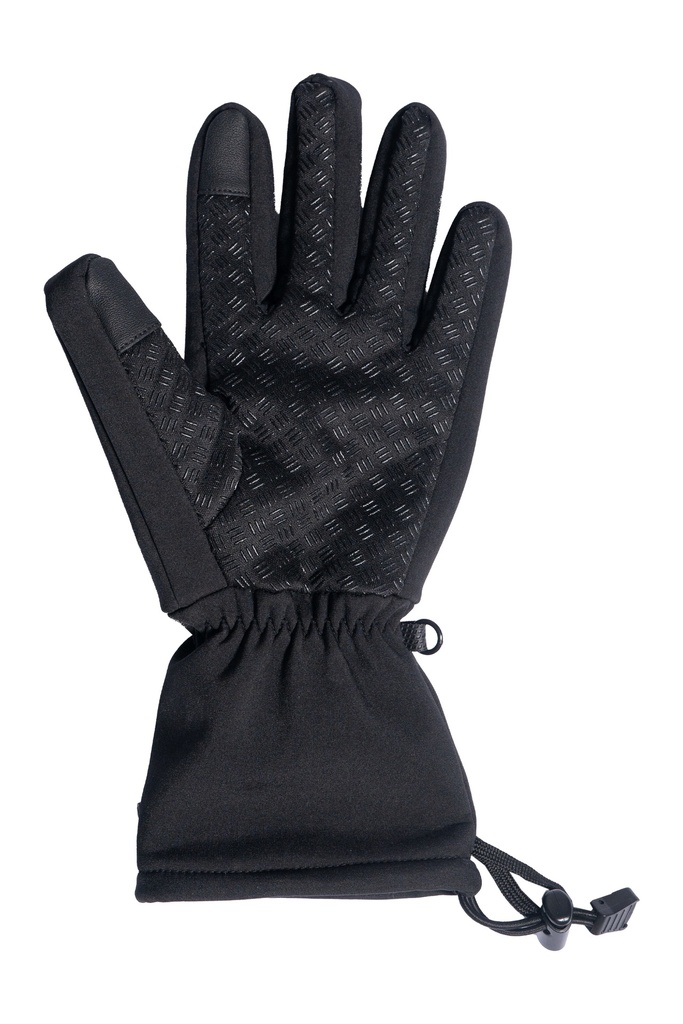 Gants chauffants HKM Keep Warm Style, détail de la poche à fermeture éclair