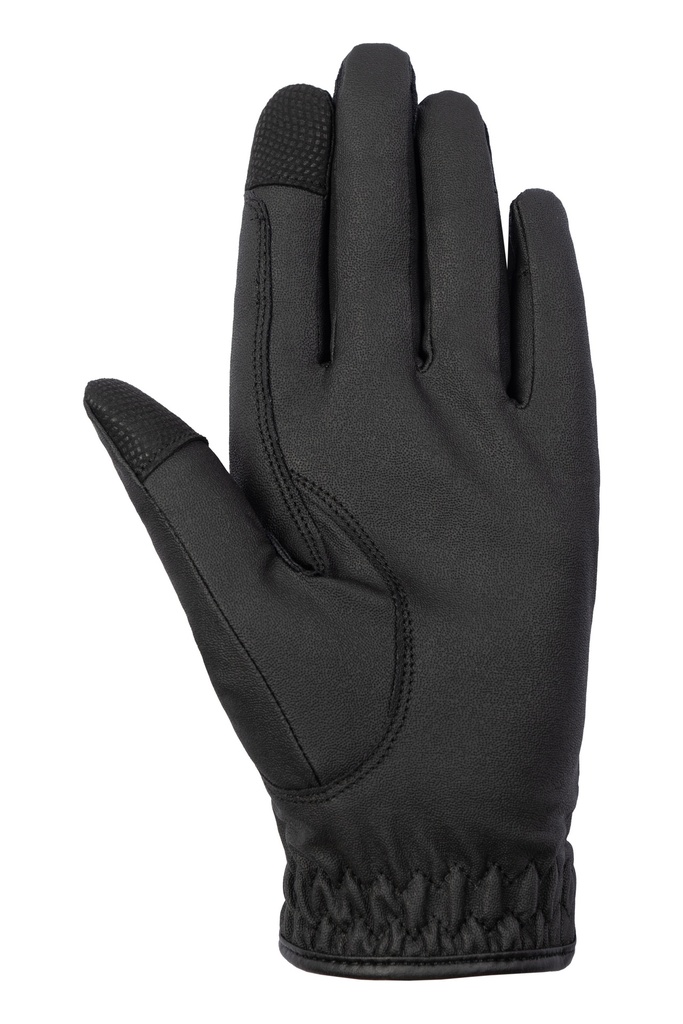 Gants hommes HKM Liam, détail du renforcement de rênes