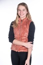 Gilet en peluche HKM Ruby, détail du tissu peluche