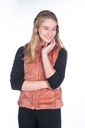 Gilet en peluche HKM Ruby, porté