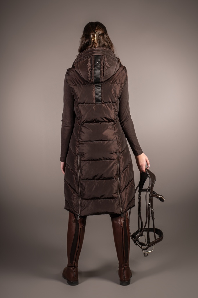Gilet long Lauria Garrelli Arezzo, vue de dos