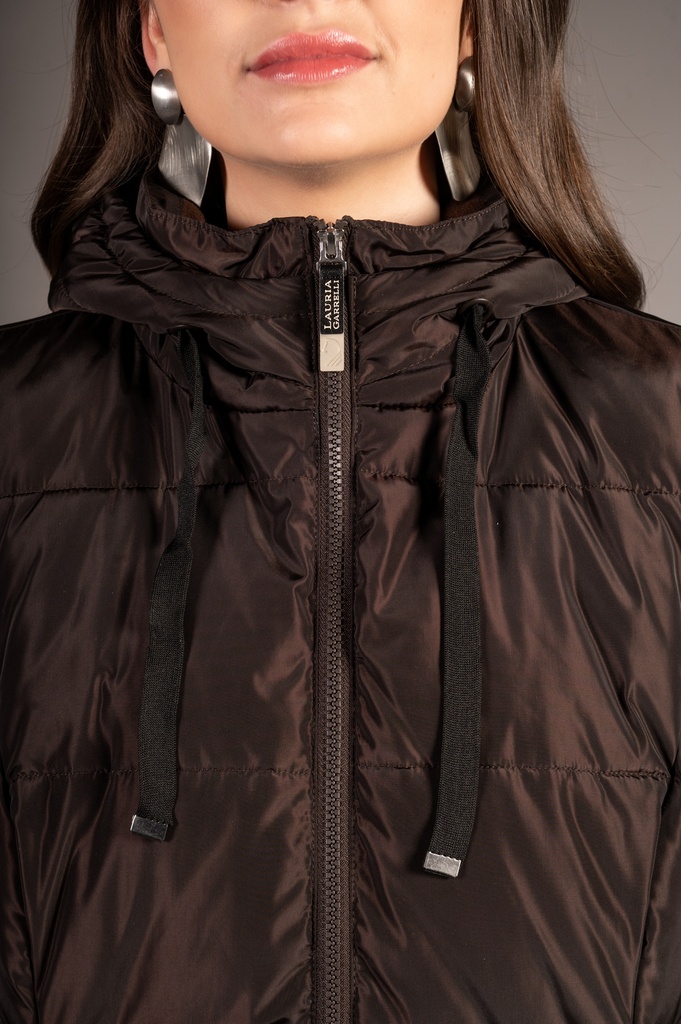 Gilet long Lauria Garrelli Arezzo, détail des poches