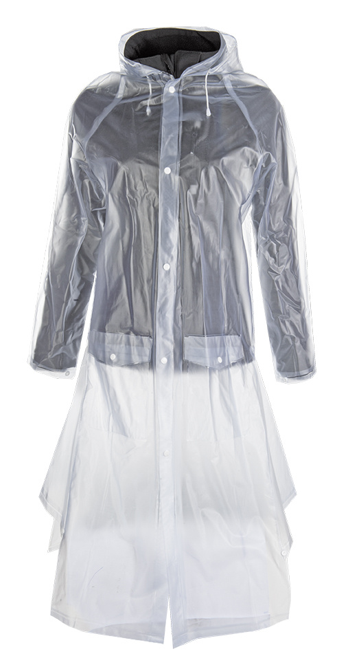 Imperméable transparent HKM fente de dos, vue d'ensemble