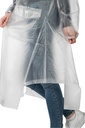 Imperméable transparent HKM fente de dos, détail de la fente