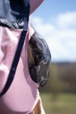 Masque anti-mouches HKM Elastic, détail de la fermeture éclair