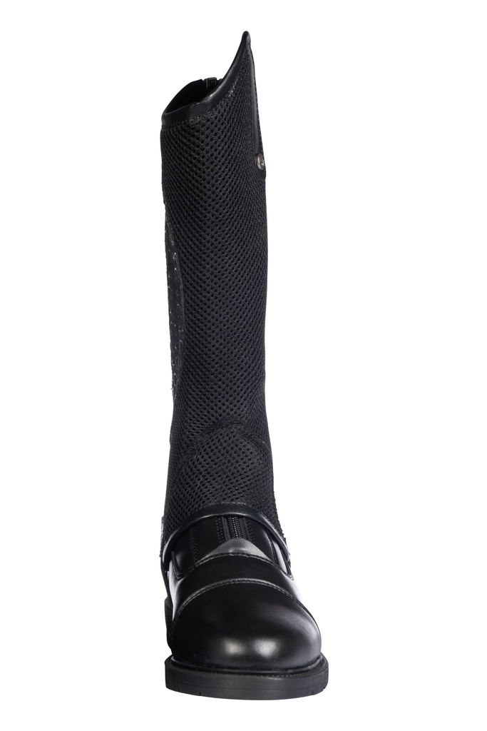 Mini chaps enfants HKM Lara, détail du bouton pression
