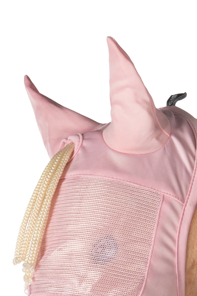 Masque anti-mouches HKM Kids Hobby Horsing, détail de la fermeture velcro