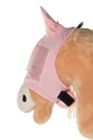 Masque anti-mouches HKM Kids Hobby Horsing, en utilisation avec le cheval jouet