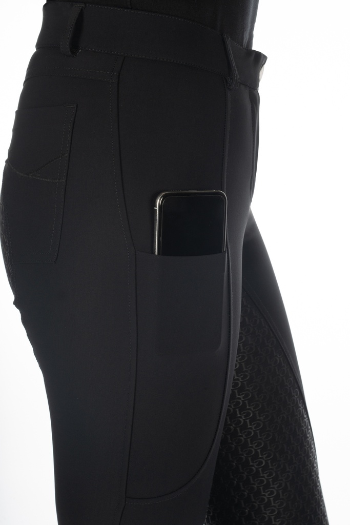 Pantalon Lauria Garrelli Amalfi fond silicone, détail du bas de jambe