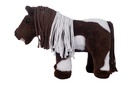 Pinto HKM Kids Cuddle Pony, détail de la crinière tressée