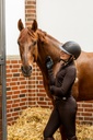 Polo HKM Rosegold Glamour Style, détail du col