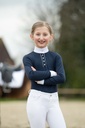 Polo de concours HKM Kids Emilia Kids, détail du passepoil scintillant