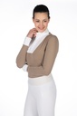 Polo de concours HKM Virginia manches longues, détail de l'insert en mesh