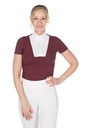 Polo de concours HKM Virginia manches courtes, détail de l'insert en mesh