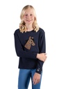 Polo HKM Kids Mia, détail de l'application tête de cheval