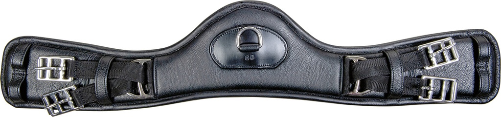 Sangle cuir HKM Dressage Anatomic, vue d'ensemble