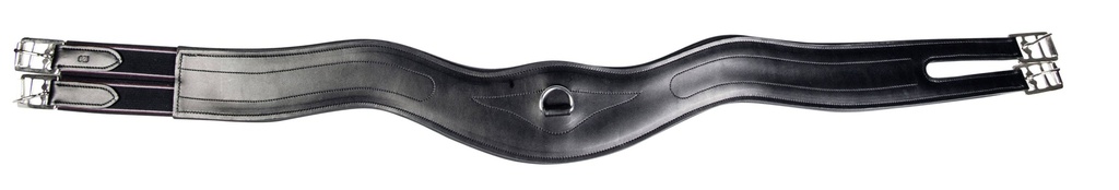 Sangle cuir HKM forme courbée, vue d'ensemble