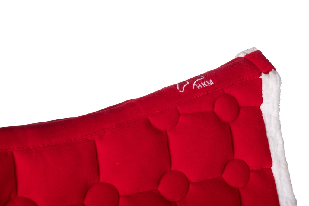 Selle cloth HKM Liverpool, montée sous la selle