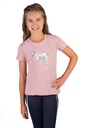 T-Shirt HKM Kids Sparkle, détail de la broderie de paillettes