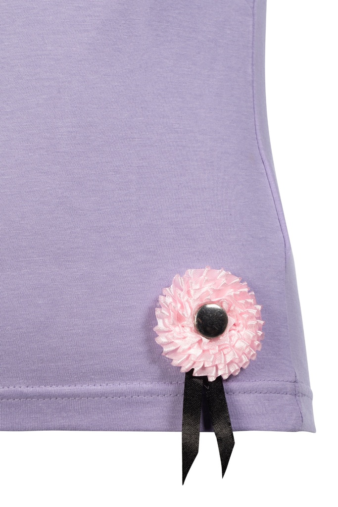 T-Shirt HKM Kids Hobby Horsing, détail de la rosette 3D